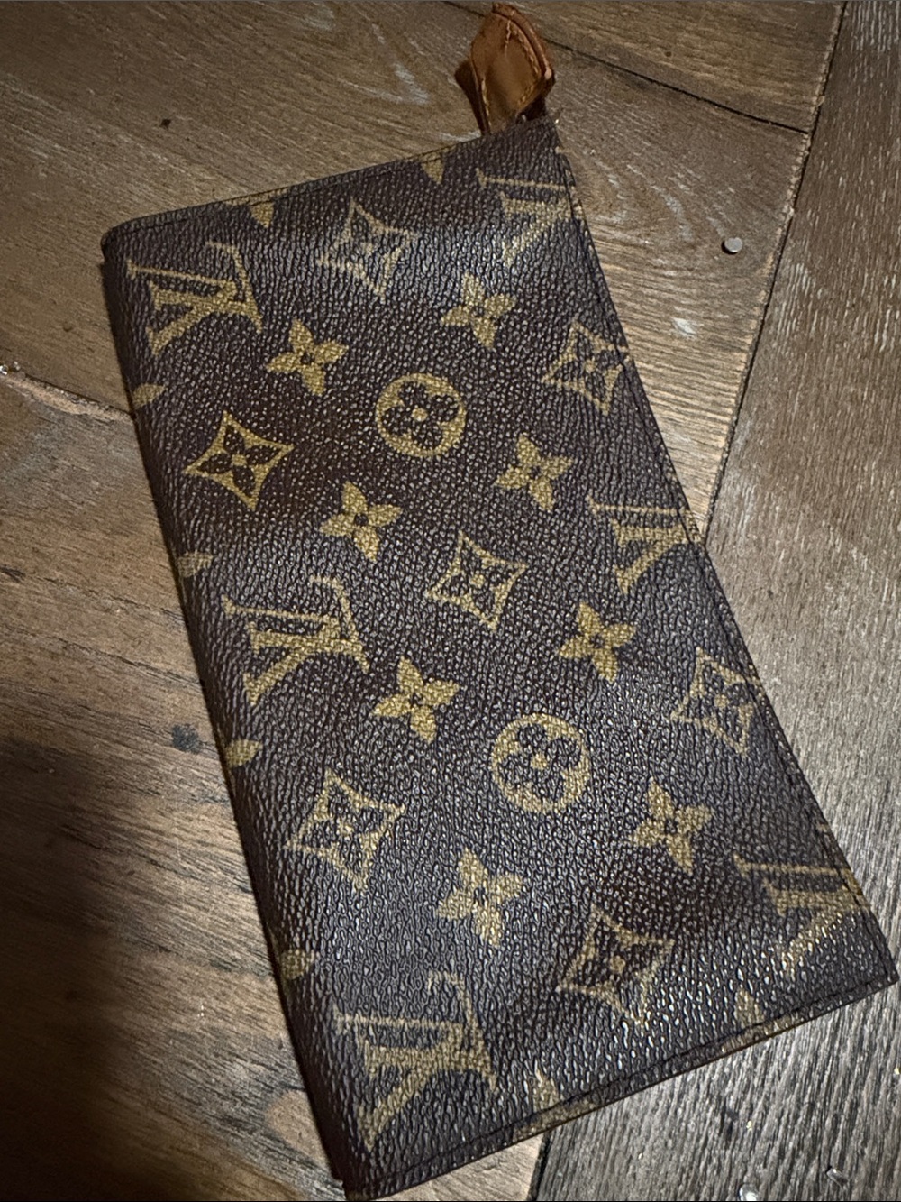 Louis Vuitton Monogram Canvas Money Clip in Brown and Gold